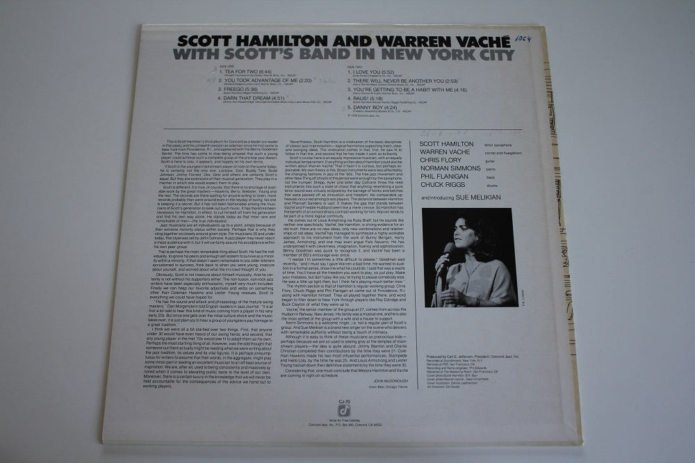 Scott Hamilton And Warren Vaché - With Scott&#39;s Band In New York City