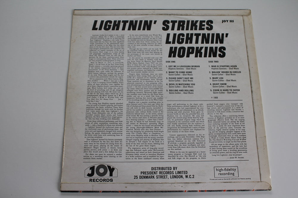 Lightnin&#39; Hopkins - Lightnin&#39; Strikes