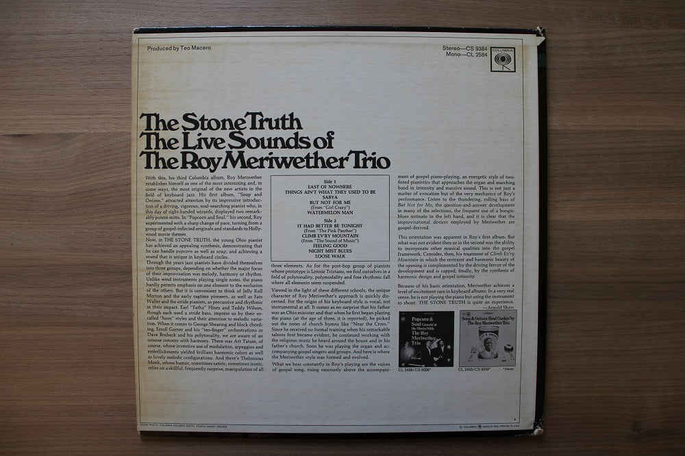 The Roy Meriwether Trio - The Stone Truth