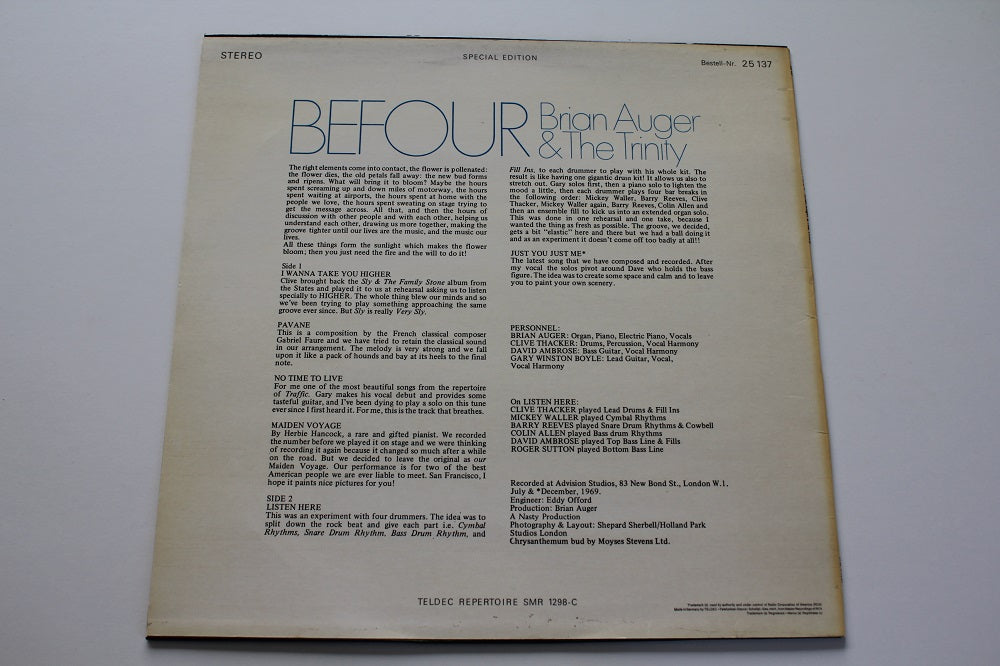 Brian Auger &amp; The Trinity - Befour