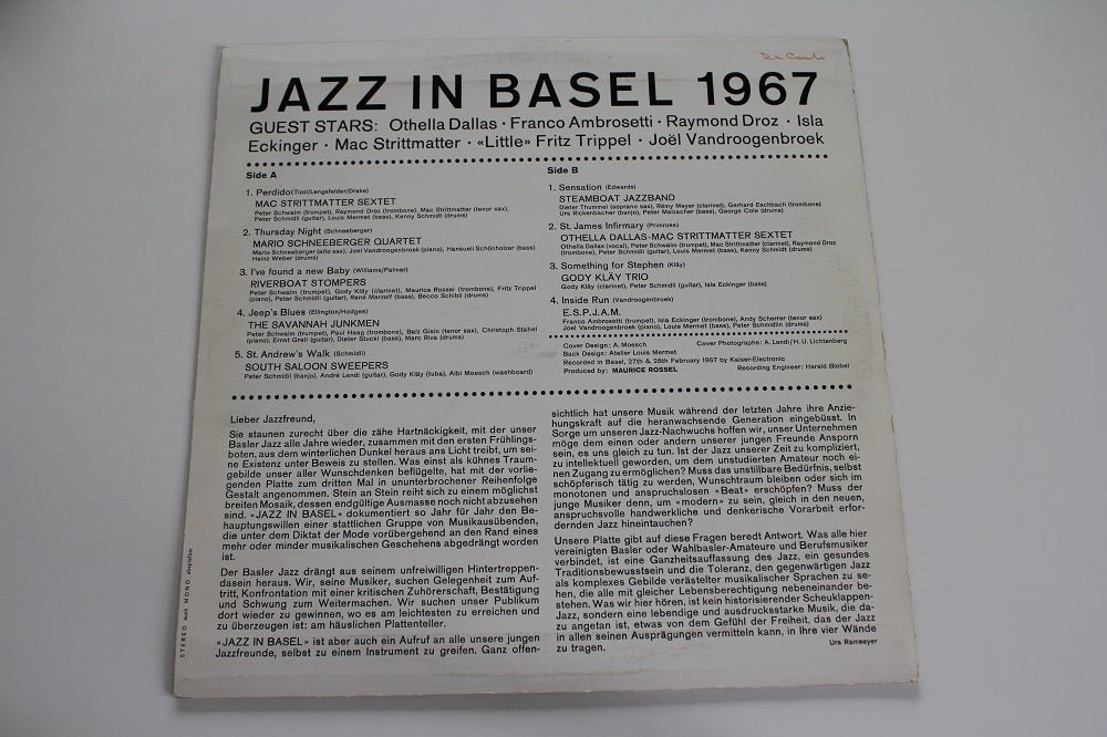 Various Artists - Jazz In Basel 1967