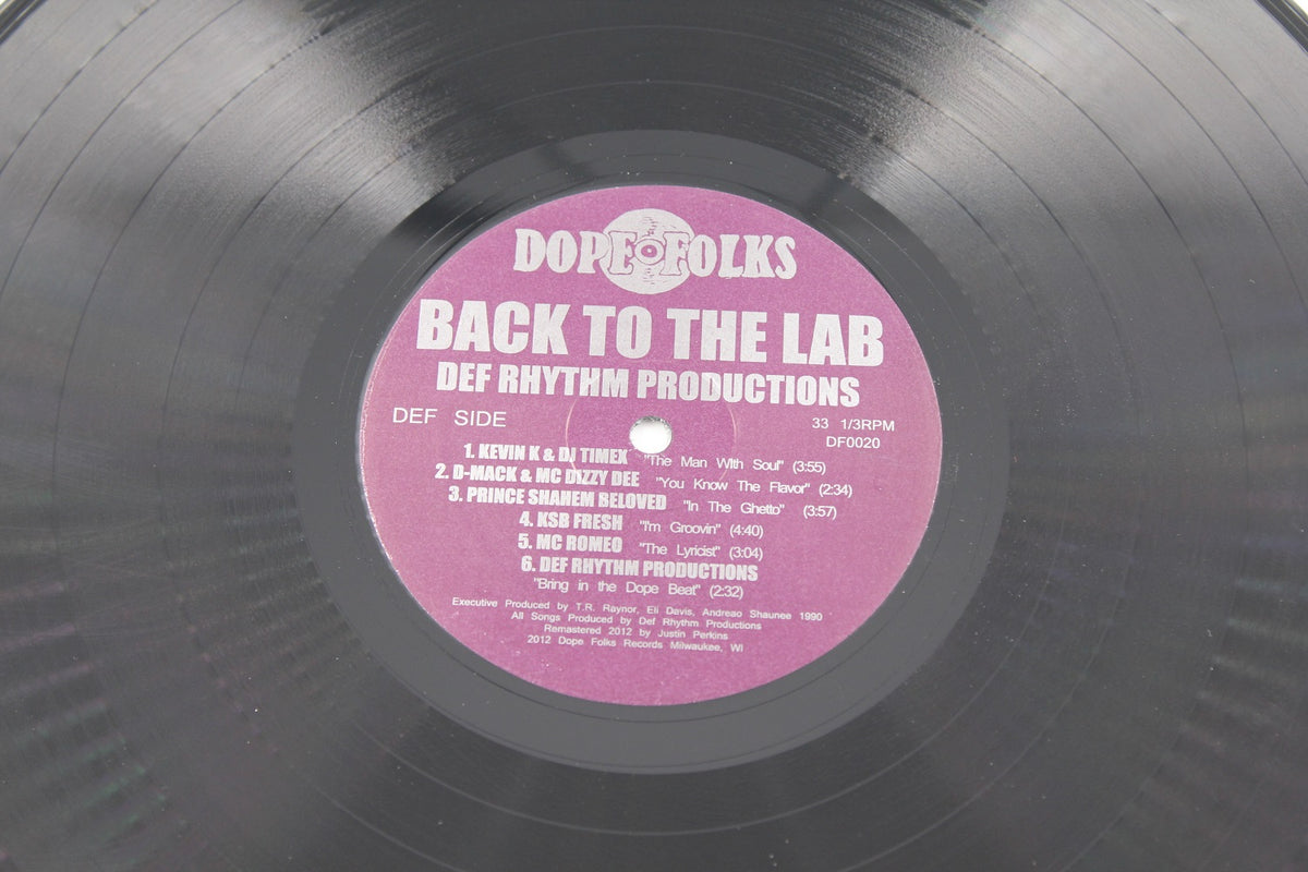 Def Rhythm Productions - Back To The Lab