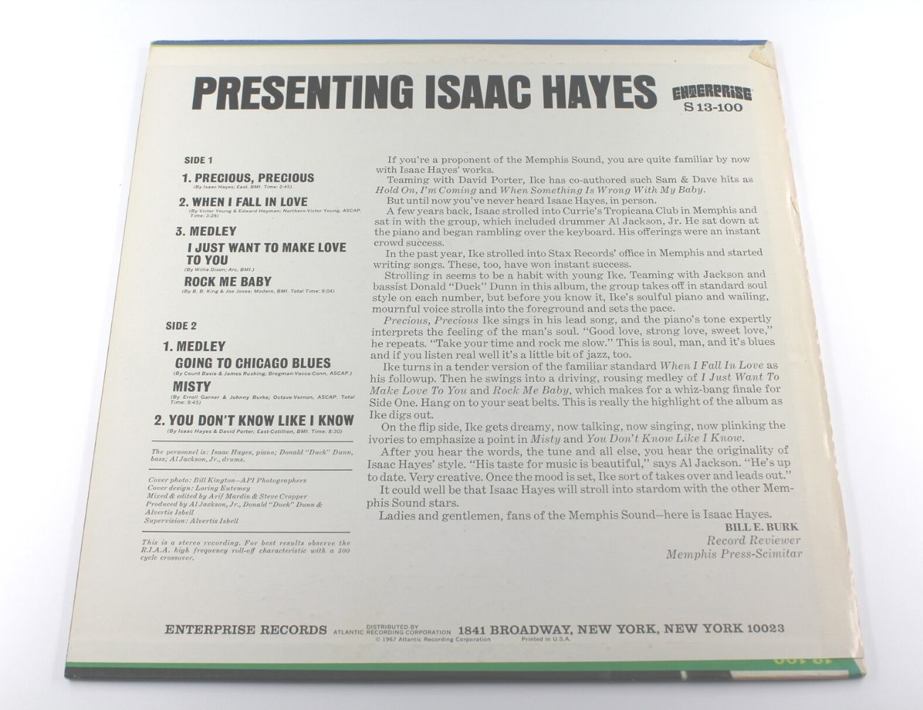 Isaac Hayes Presenting Isaac Hayes recordroom