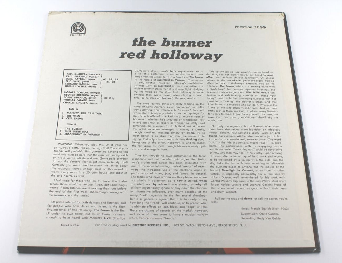 Red Holloway - The Burner
