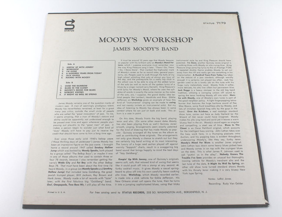 James Moody - Moody&#39;s Workshop