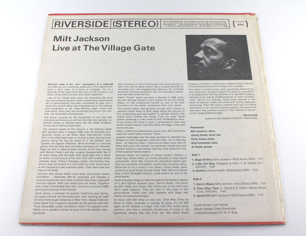 Milt Jackson Quintet - &#39;Live&#39; At The Village Gate